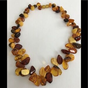 Baltic Amber Multi Tone 'Petals Necklace 18"